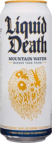 Liquid Death Flat Water Single 16.9 Oz Can