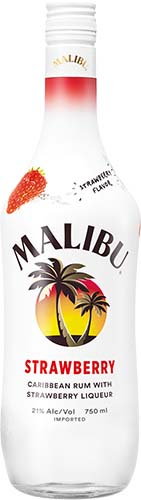 Malibu Caribbean Rum With Strawberry Liqueur
