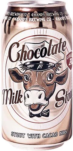 4 Hands Chocolate Milk Stout 12oz Can 4/6pk