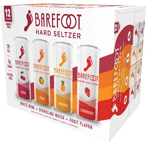 Barefoot Hard Seltzer Variety Pack Can