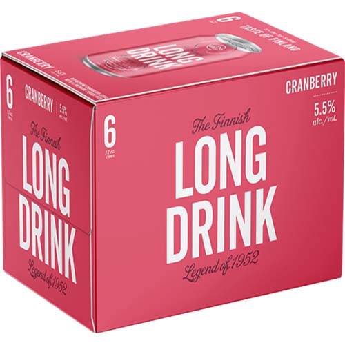 Finnish Long Drink Cranberry 6pk