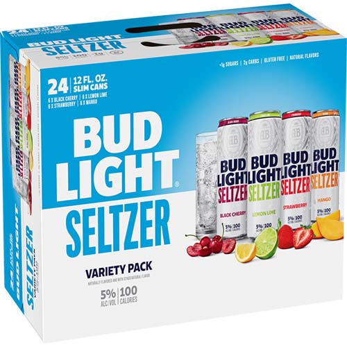 Bud Light Seltzer Flavortown 24pk Can