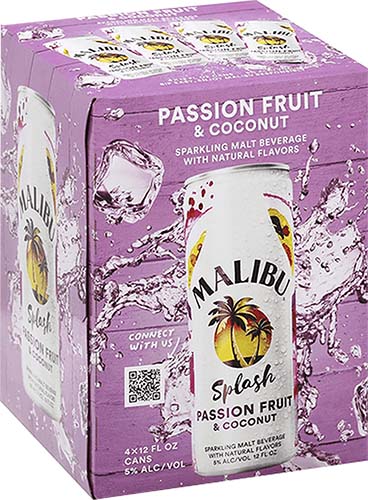 Malibu Splash Passion Frut 4pk