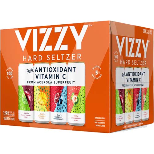Vizzy Variety Tropical Seltzer 12pk Can