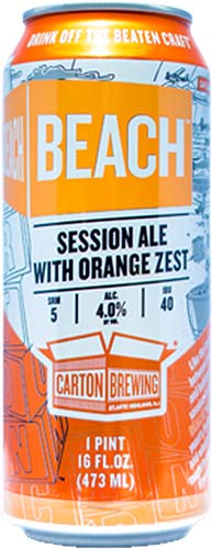 Carton Brewing Beach Orange Zest Ale 4pk