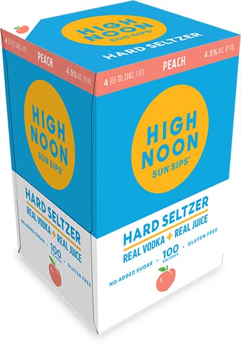 High Noon Peach Soda Can