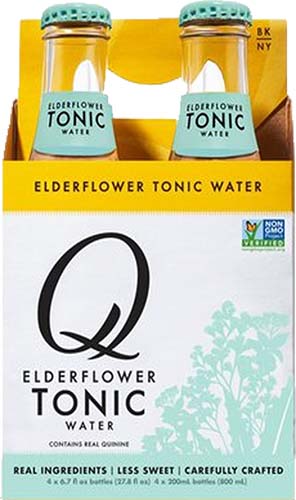 Q Mixer Elderflower Tonic 4 Pk Cans