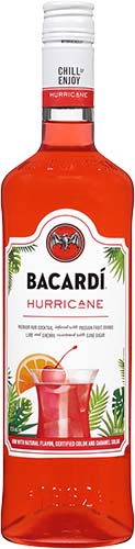 Bacardi Hurricane Ready To Serve Premium Rum Cocktail