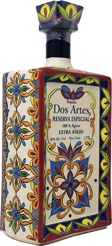 Dos Artes Extra Anejo Rectangular Bottle