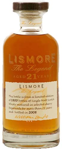 Lismore 21 Yr Sgl Malt Scotch