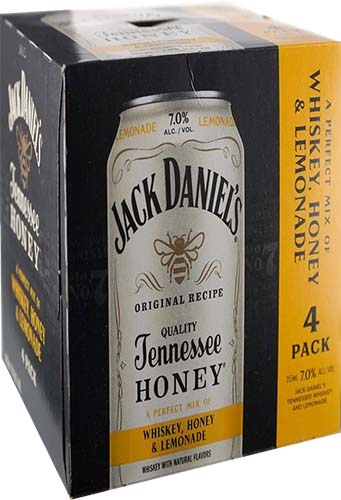 Jack Daniel's Tennessee Honey Whiskey, 4 Pack 12 Oz