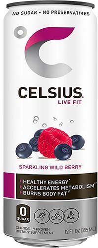 Celsius Sparkling Wild Berry 12oz Can