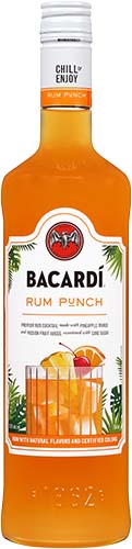 Bacardi Rum Punch Ready To Serve Premium Rum Cocktail