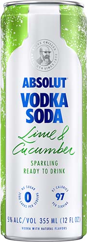 Absolut Lime Cucumber Cans 4pack