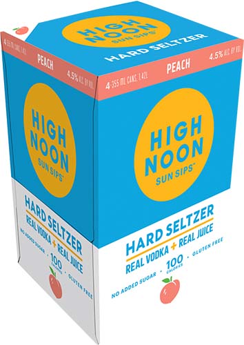 High Noon Peach 4pk
