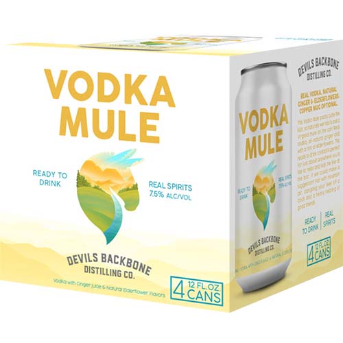 Devils Backbone Distilling Co. Vodka Mule Ready To Drink 12 Oz Canned Cocktail 12 Oz Can