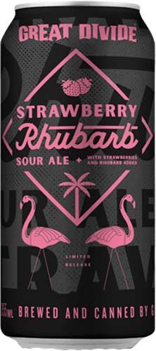 Great Divide Strawberry Rhubarb 6 Pk Can