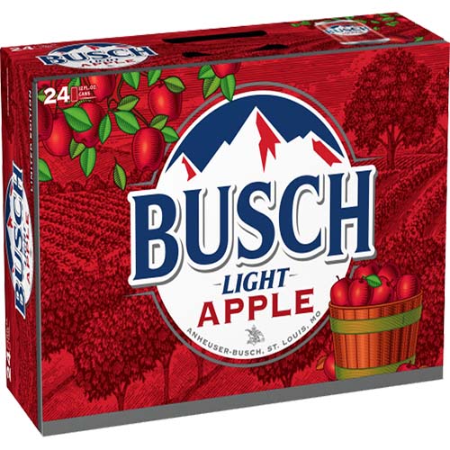 Busch Lt Apple 24 Pk Can