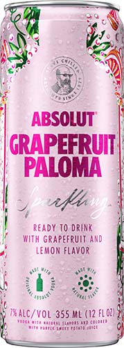 Absolut Can Grapefruit Paloma Rtd 12oz