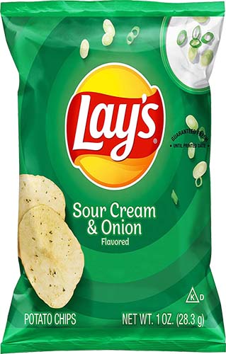 Lays, Sour Cream And Onion, 1 Oz