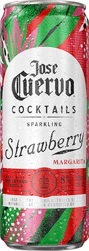 Jose Cuervo Sparkling Strawberry Margarita 4pk. Can 8-oz.
