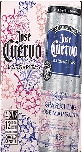 Cuervo Sparkling Rose Margarita 4pk C 12oz