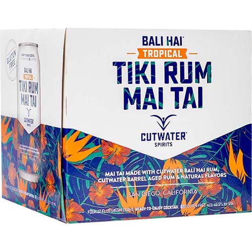Cutwater 4pk Tiki Tropical Rum Mai Tai