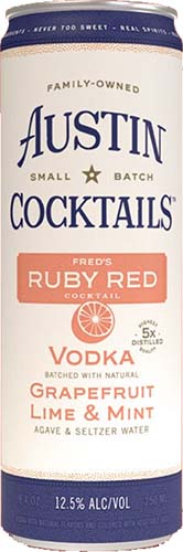 Austin Cocktails Sparkling Ruby Red 4pk Can