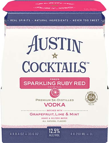 Austin Cocktails Sparkling Ruby Red Vodka