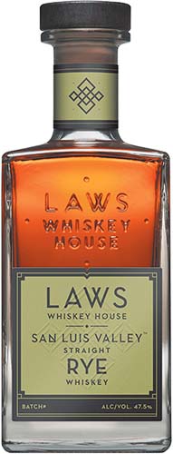 Laws Whiskey House San Luis Valley Straight Rye Whiskey