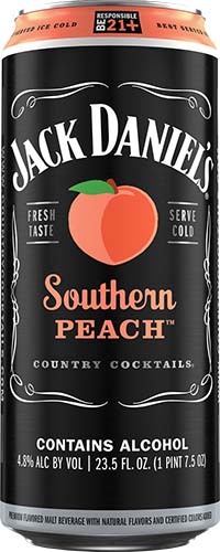 Jack Daniels Southern Peach 23.5oz Can (12)