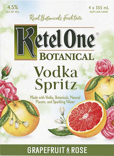 Ketel One Grapefruit Rose Vodka Spritz 4pk