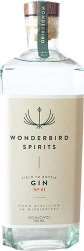 Wonderbird Spirits Gin No 61 750ml