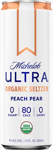 Michelob Ultra Can Seltzer Peach Pear