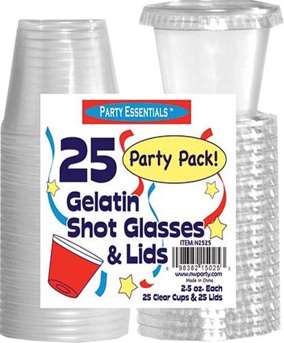 True Party 2..5oz Jello Shot Cups W/lids 25 Pack