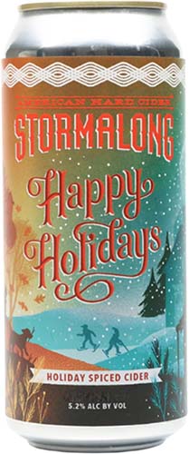 Stormalong Happy Holidays Hard Cider 4pk Can