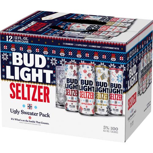 Bud Light Seltzer Ugly Sweater Variety 12pk Cans