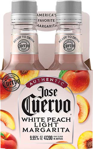 Jose Cuervo Authentic Margarita White Peach Light Ready To Drink Cocktail