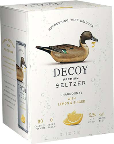 Decoy Seltzers Chardonnay W/ Lemon Gingr