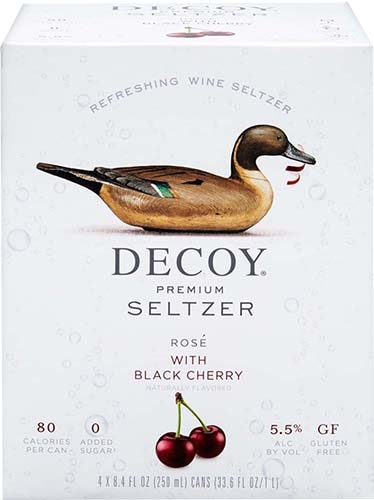 Decoy Premium Hard Seltzer Rose With Black Cherry Cans