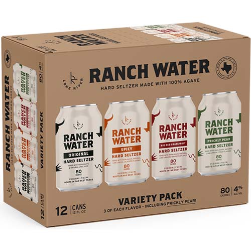 Lone River Ranch Water Variety12pk Can