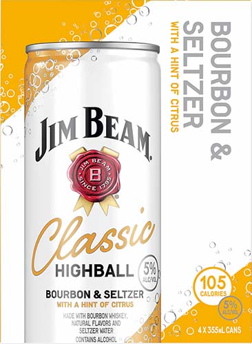 Jim Beam Classic Highball Ready To Drink Cocktail