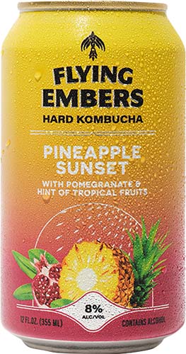 Flying Embers Pineapple Sunset Hard Kombucha