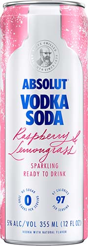 Absolut Raspberry & Lemongrass Vodka Soda