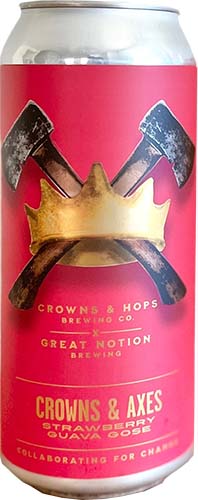 Crown & Hops / Great Notion Straw. Guava Gose 16oz Can