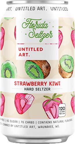 Untitled Art Straw Kiwi Seltzer 6pk