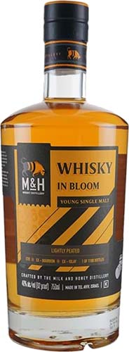 M & H 'whiskey In Bloom' Lightly Peated Young Single Malt Spirit