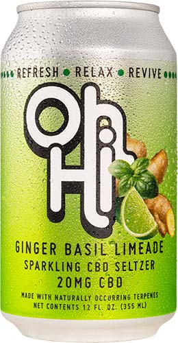 Buy Oh Hi Ginger Basil Limeade Cbd Seltzer Online Davidsons Beer