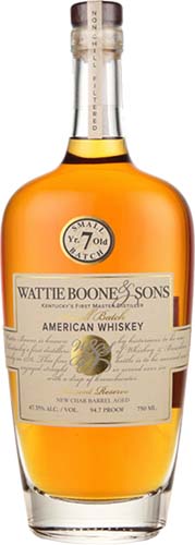 Wattie Boone & Sons 8 Years Small Batch American Whiskey
