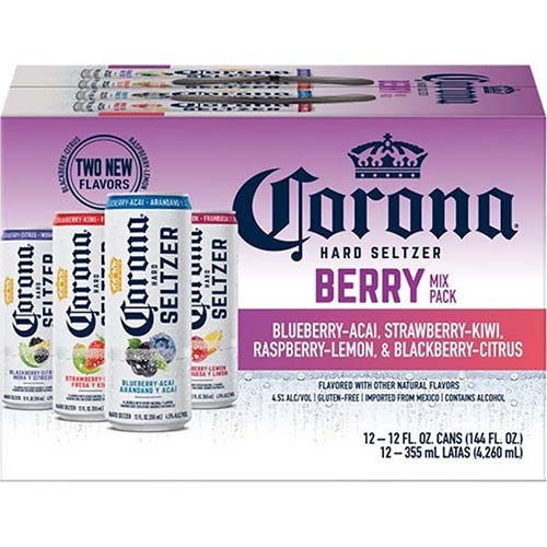 Corona Seltzer Berry Varity 2/12pkcn